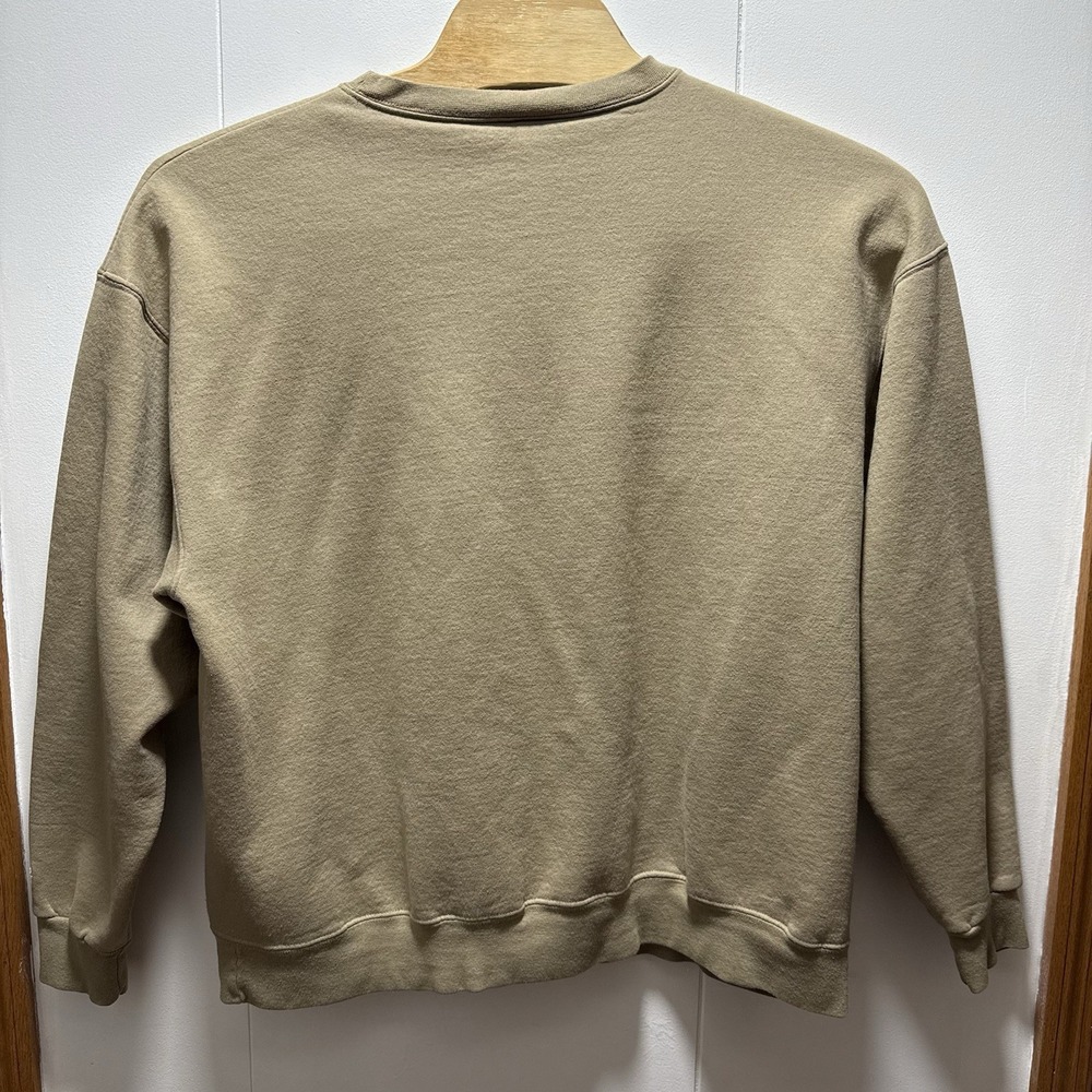 Vintage‎ Champion Michigan Football Crewneck Sweatshirt Beige Embroidered 2XL - Picture 4 of 4